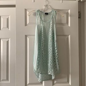Mossimo turquoise tank top